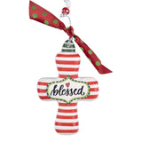 Cross Ornament | "Blessed"